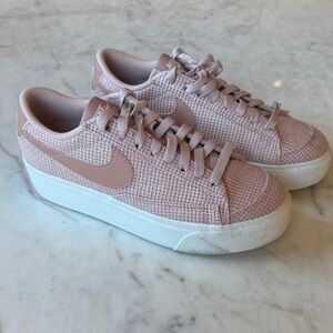 Nike Blazer Low Platform Pink Sneakers